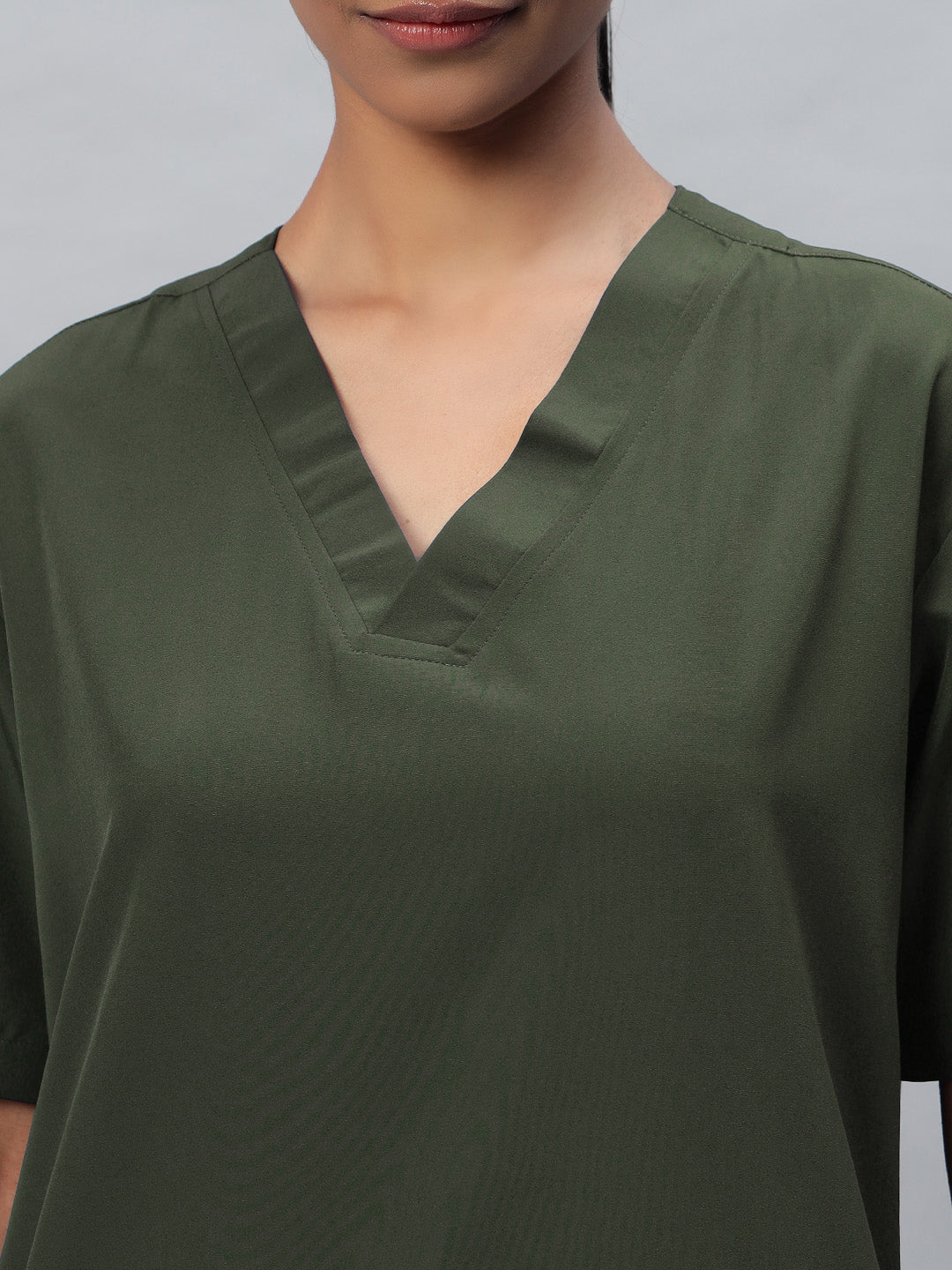 Olive Athleisure Stretch Half Sleeve Medical Scrubs – Female