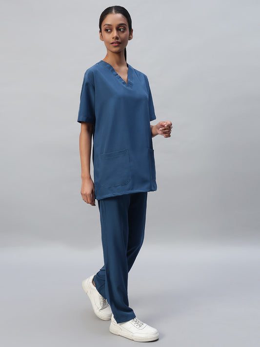 Bahama Blue Athleisure Stretch Half Sleeve Medical Scrubs – Female