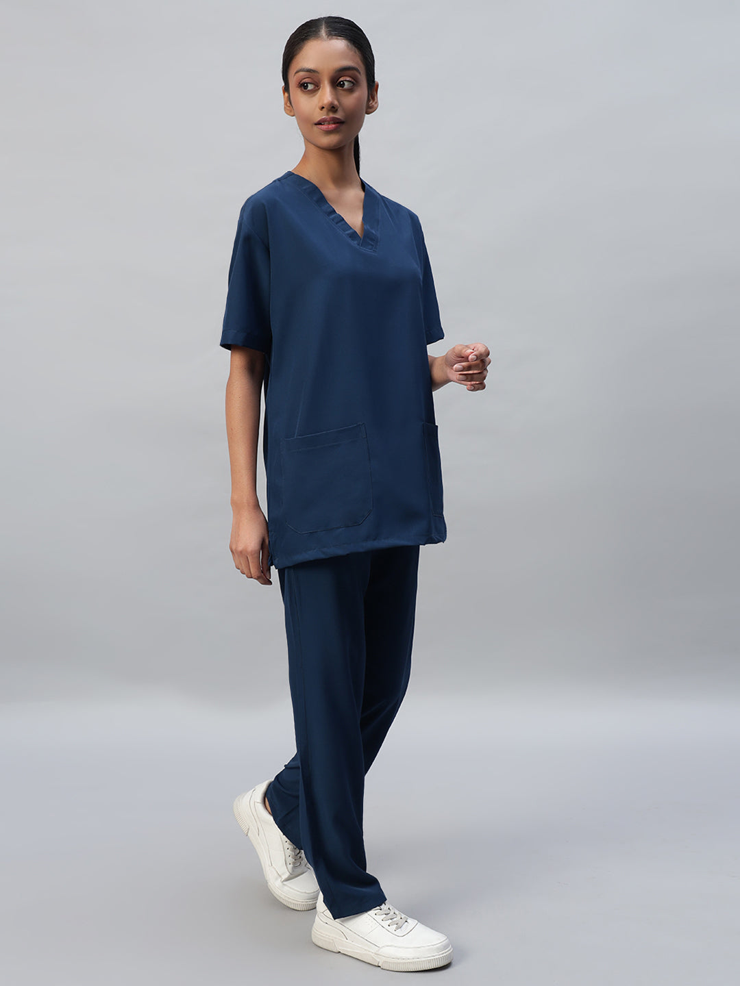 Airforce Athleisure Stretch Half Sleeve Medical Scrubs – Female