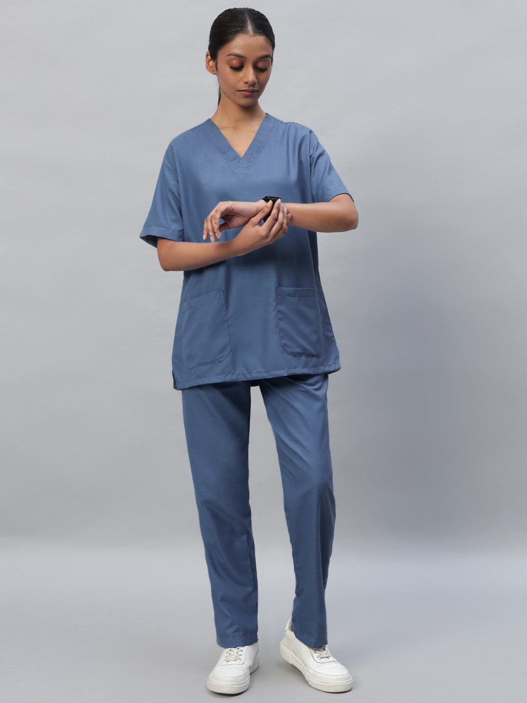 Dark Teal Originals Half Sleeve Medical Scrubs - Female