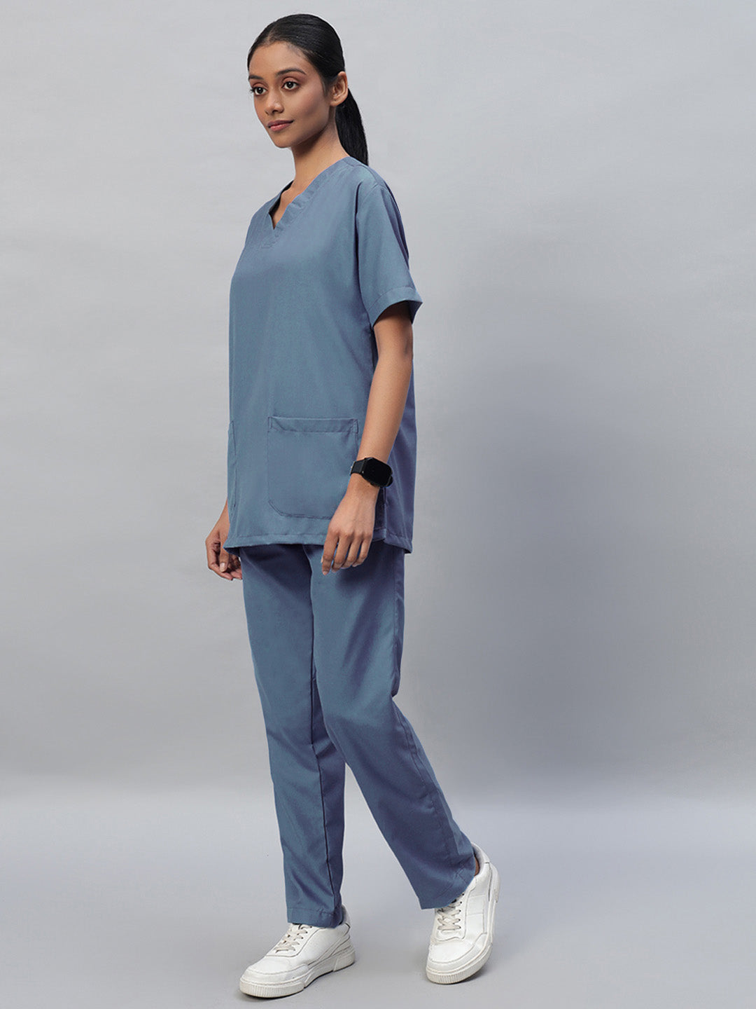 Teal All-Day Half Sleeve Medical Scrubs - Female