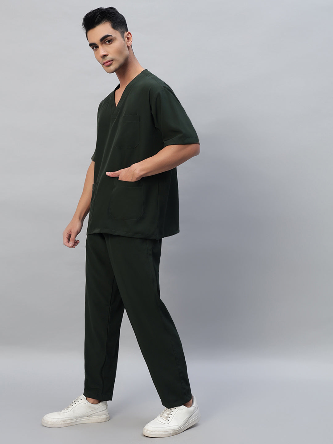 Mehendi Athleisure Stretch Half Sleeve Medical Scrubs - Male