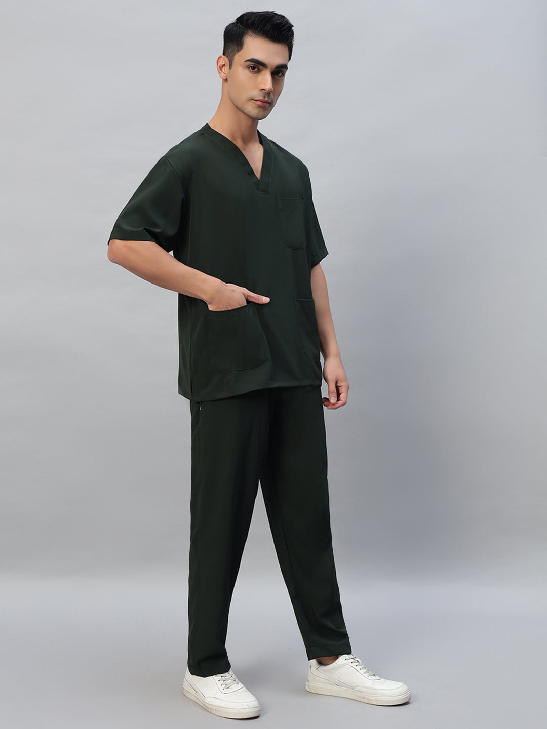 Mehendi Athleisure Stretch Half Sleeve Medical Scrubs - Male