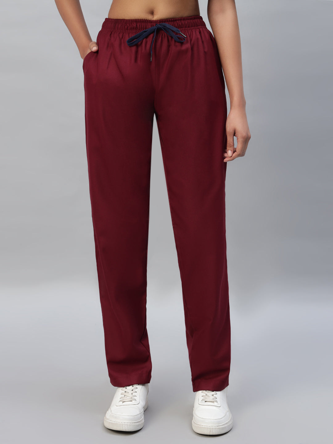 Maroon All-Day Half Sleeve Medical Scrubs - Female