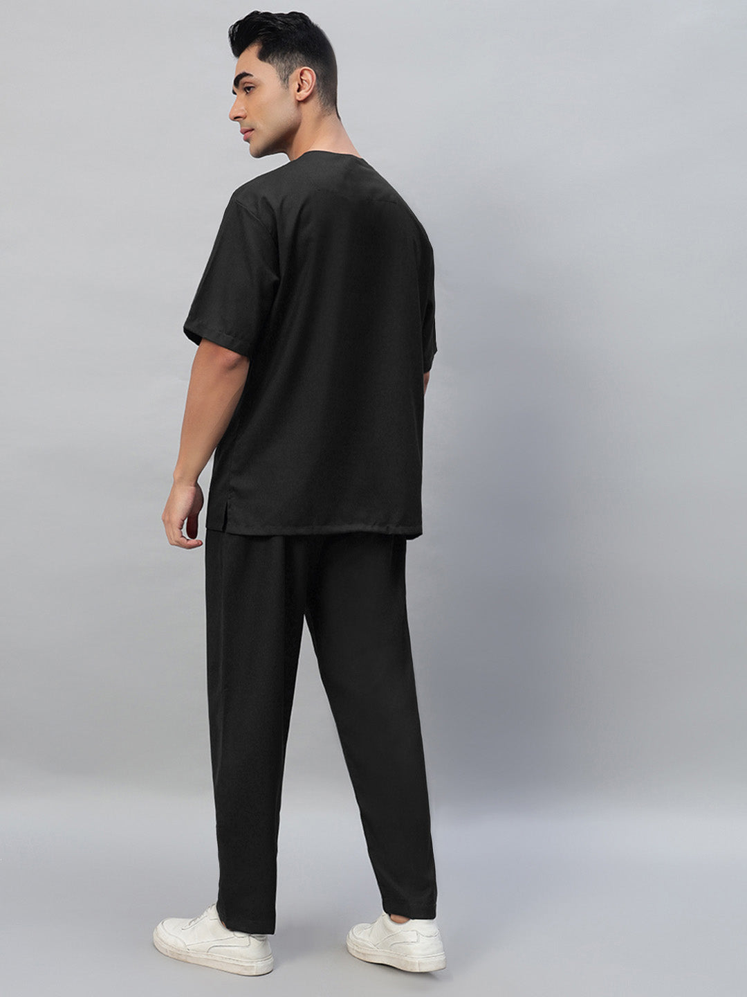 All Star 7 Pockets Half Sleeve Medical Scrubs – Male Black DONOT ORDER