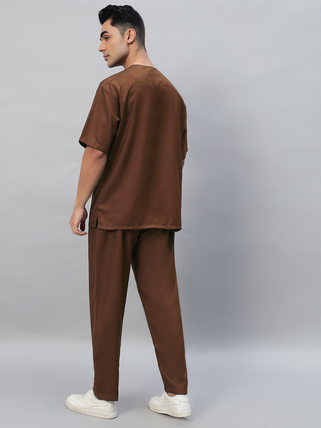 Brown Originals Half Sleeve Medical Scrubs - Male