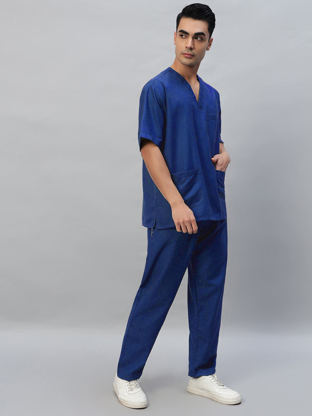 Royal Blue Originals Half Sleeve Medical Scrubs - Male