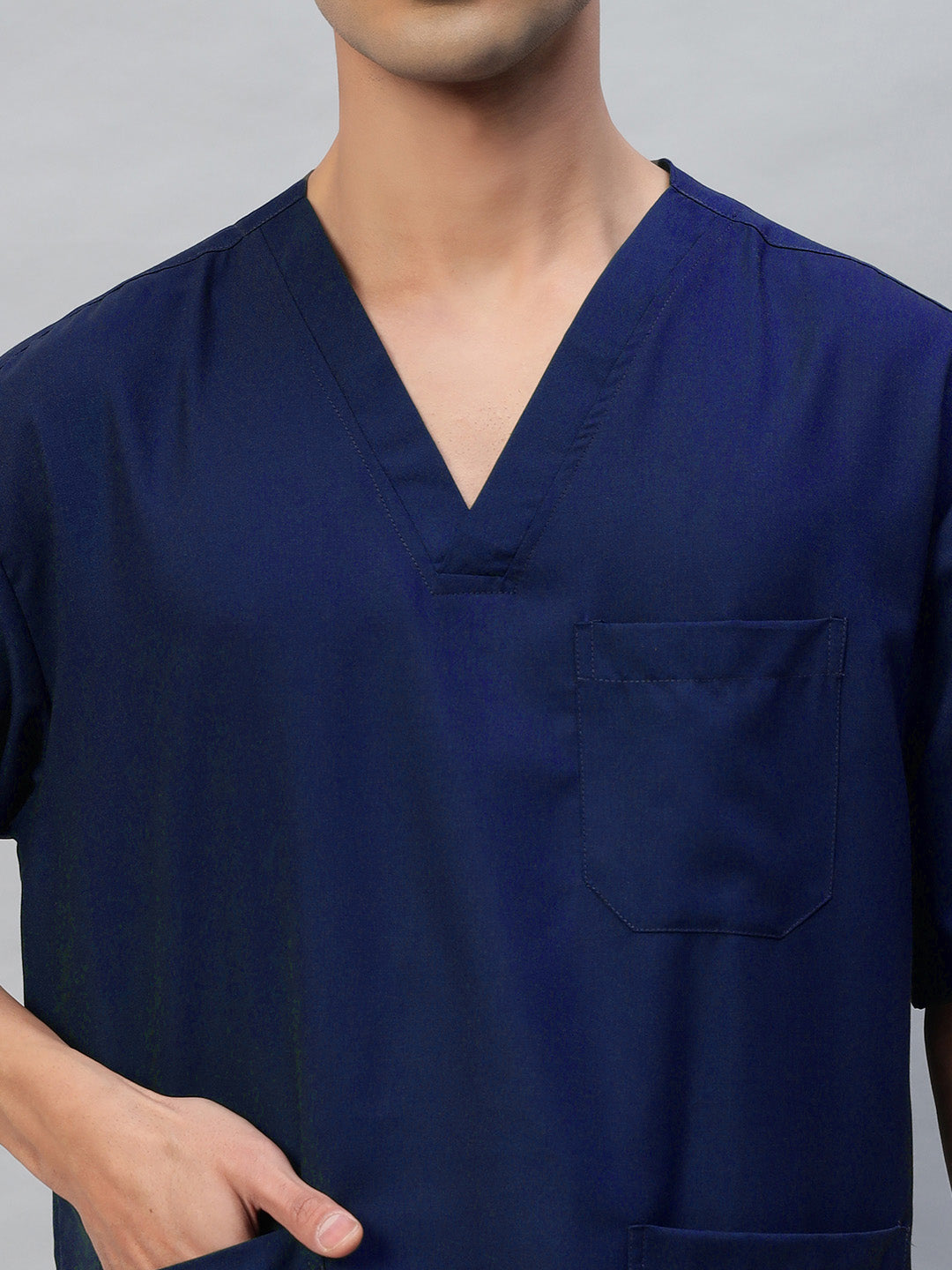 All Star 7 Pockets Half Sleeve Medical Scrubs – Male Navy Blue DONOT ORDER