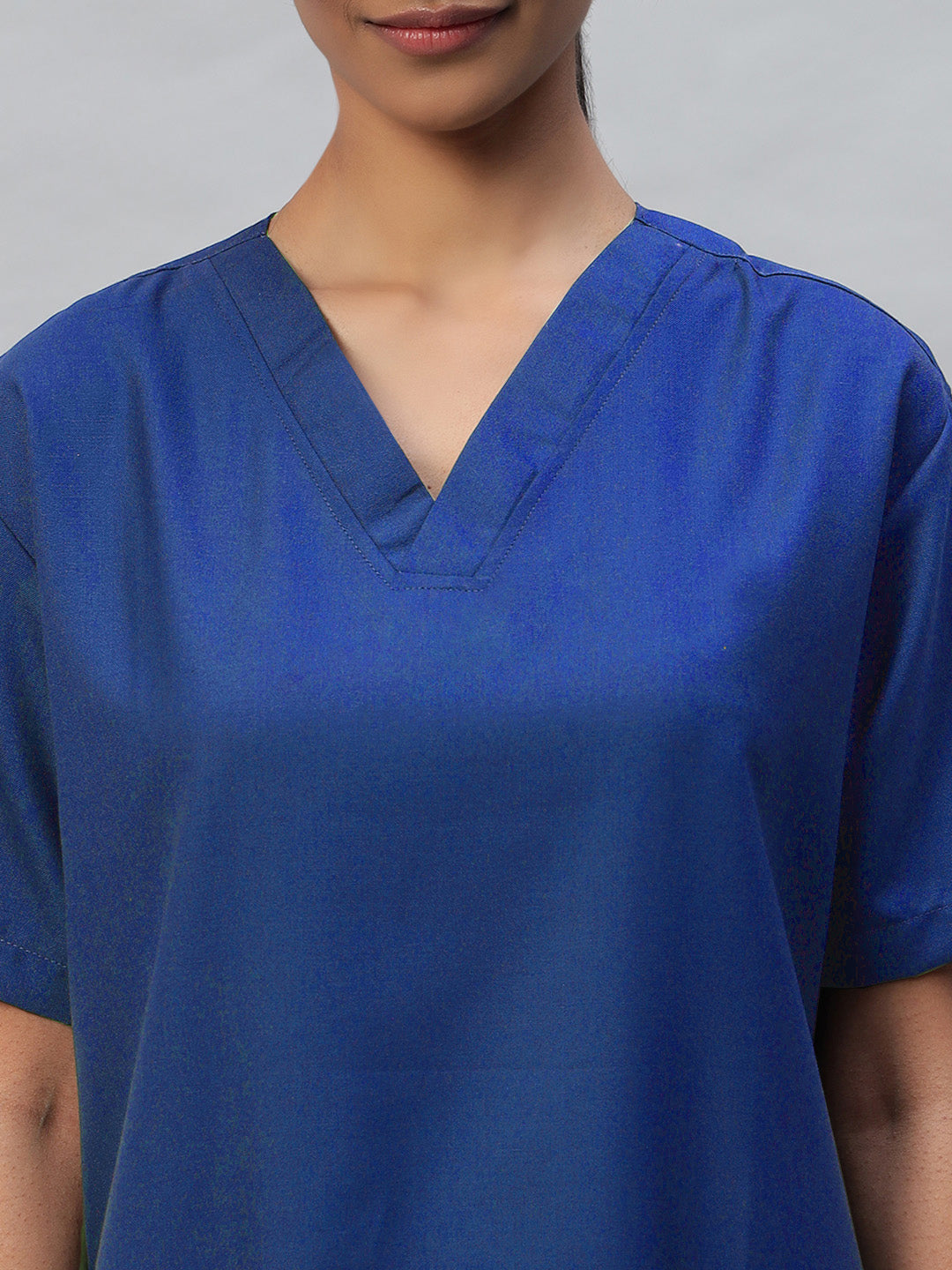 Royal Blue All-Day Half Sleeve Medical Scrubs - Female