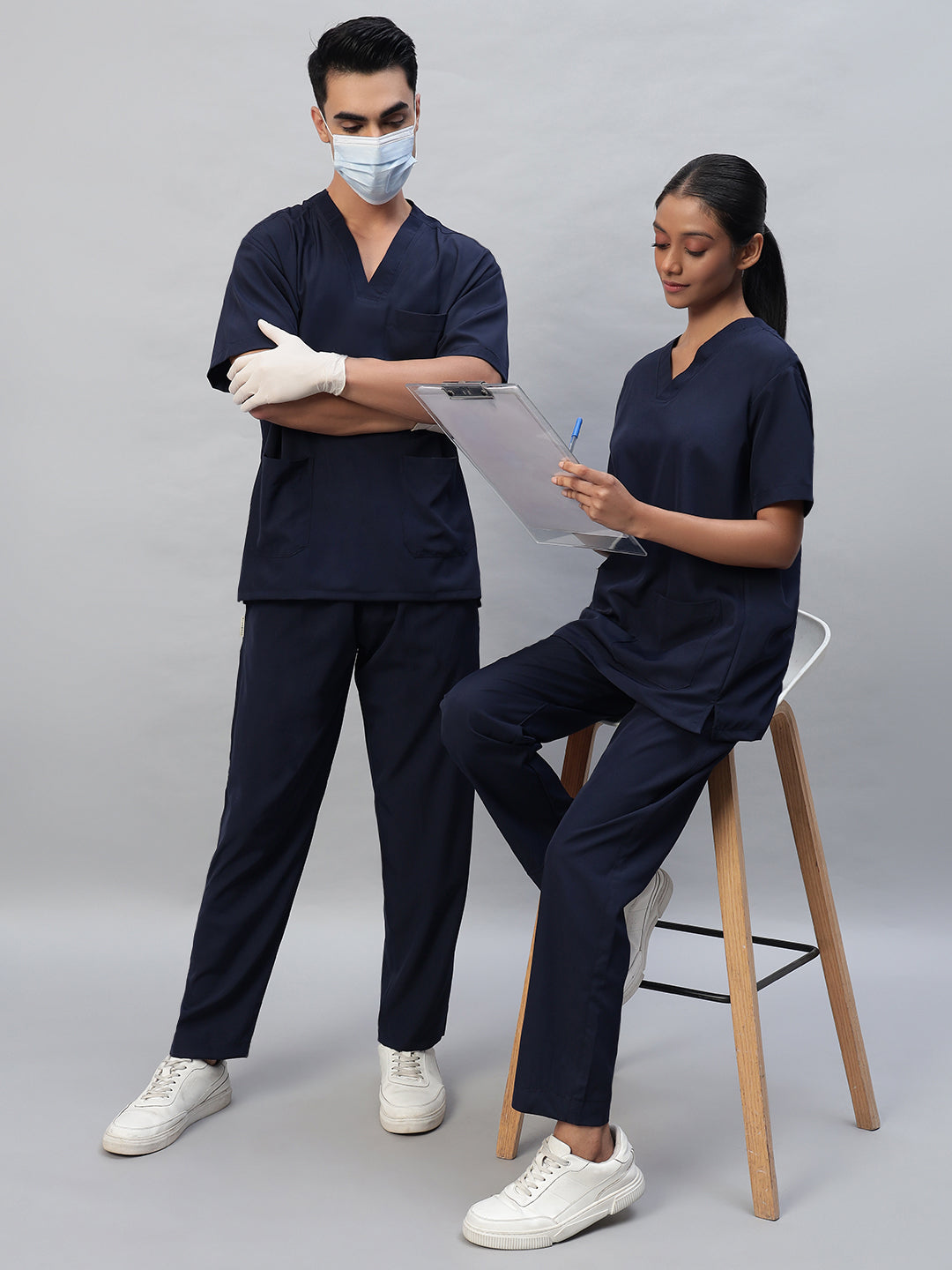 All-Day Half Sleeve Medical Scrubs - Female