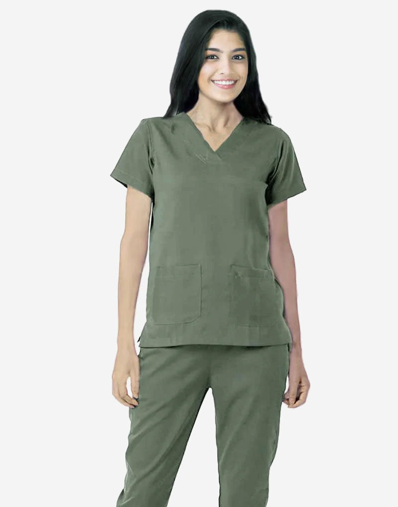 Athleisure Stretch Half Sleeve Medical Scrubs – Female