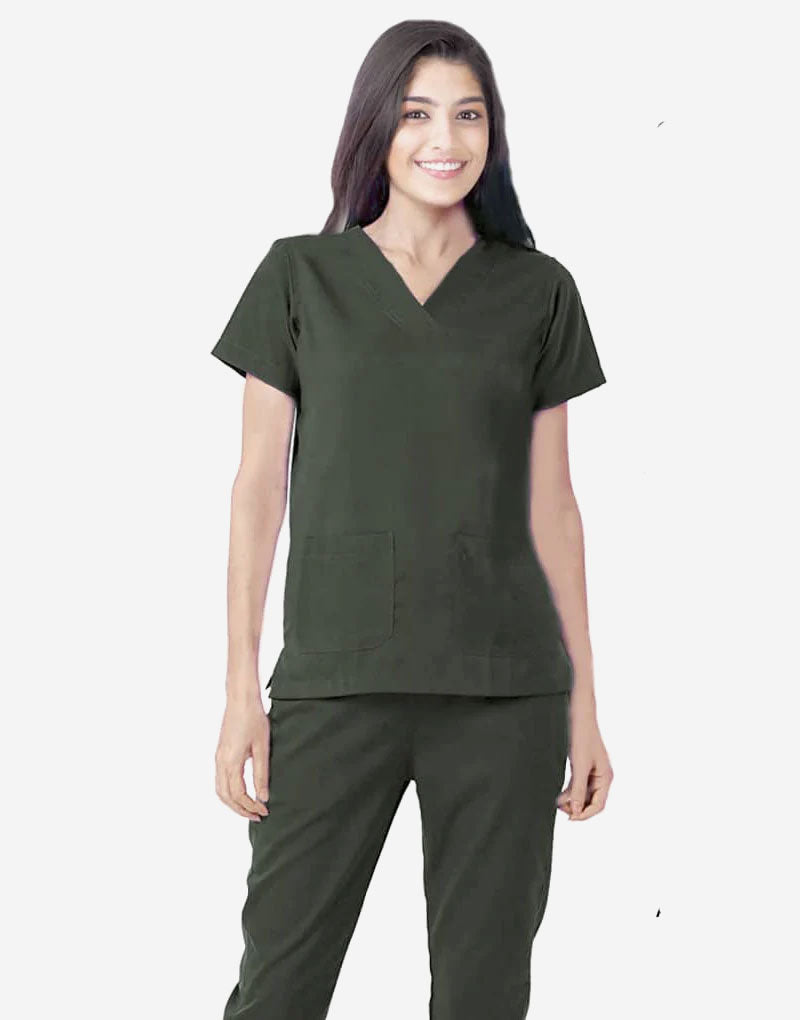 Athleisure Stretch Half Sleeve Medical Scrubs – Female