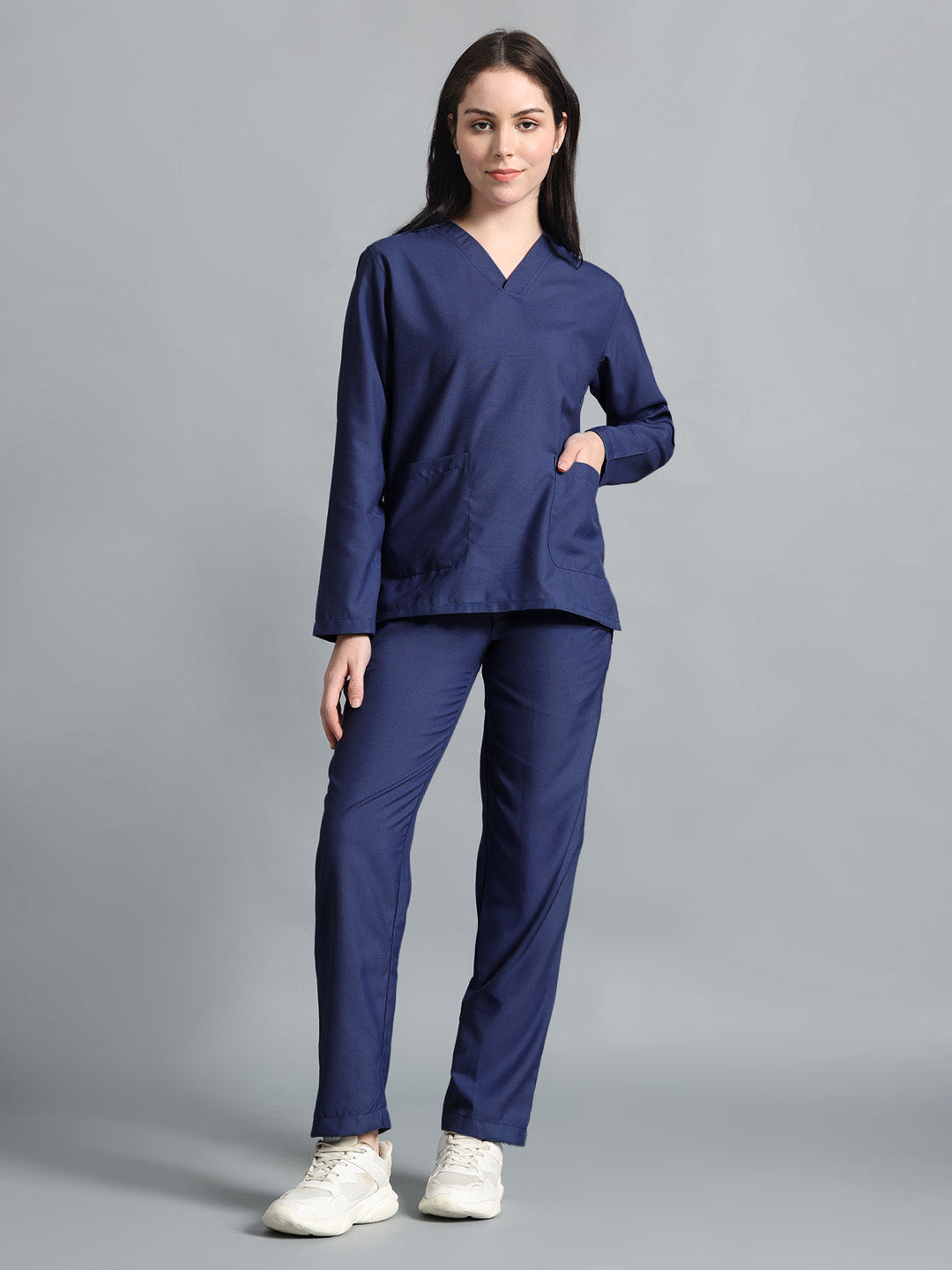 Navy Blue Originals Full Sleeve Medical Scrubs - Female