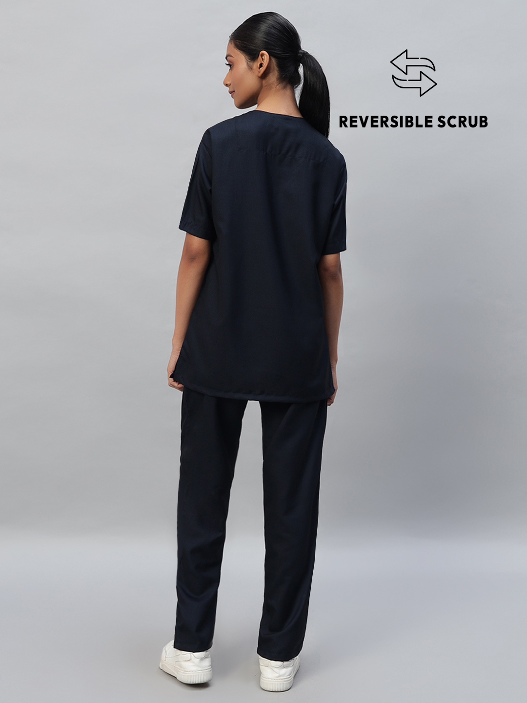 Reversible Half Sleeve Medical Scrubs - Female