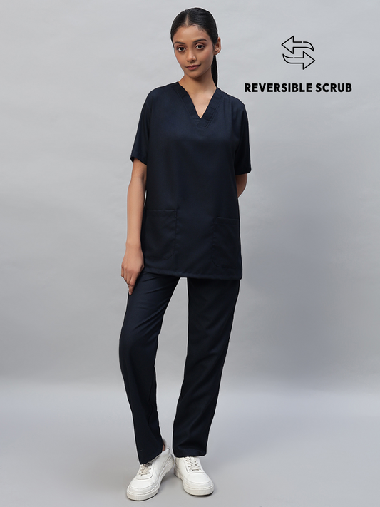 Reversible Half Sleeve Medical Scrubs - Female