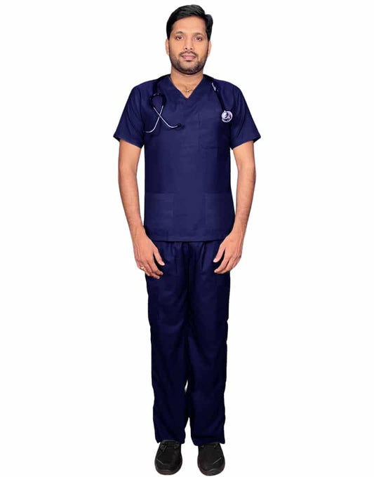 All Star 7 Pockets Half Sleeve Medical Scrubs – Male