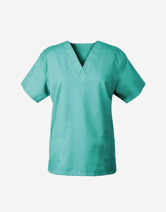 Sea Green Half Sleeve Medical Scrubs Top