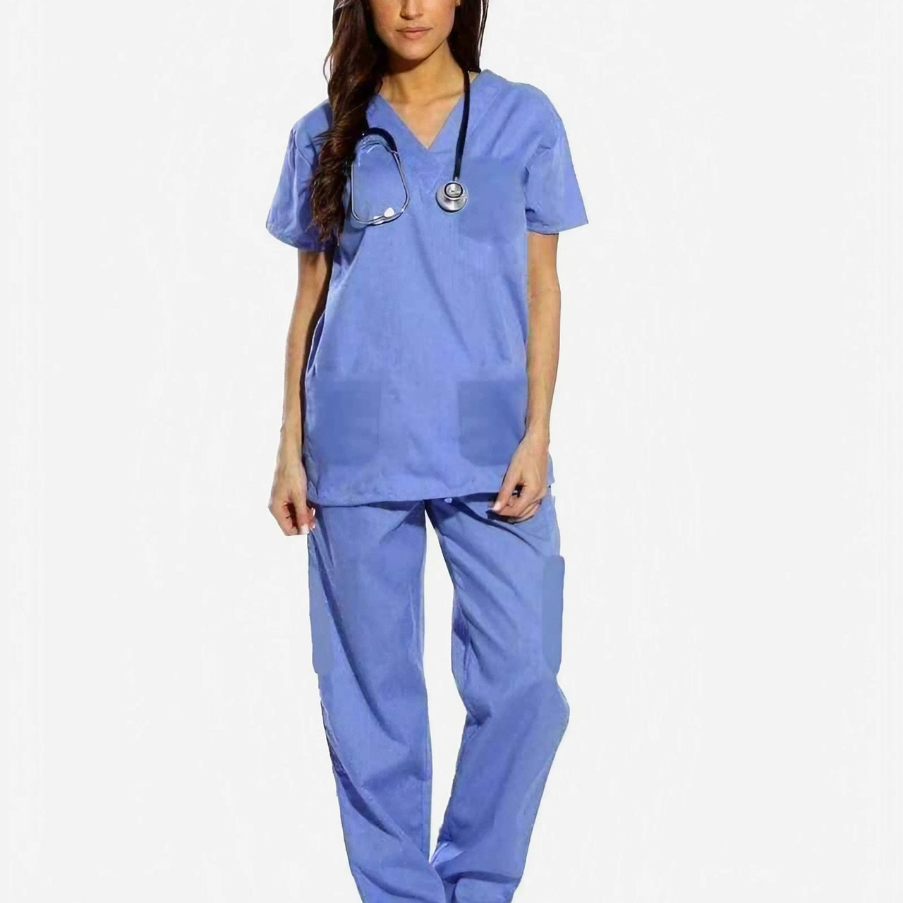 All Star 7 Pockets Half Sleeve Medical Scrubs – Female