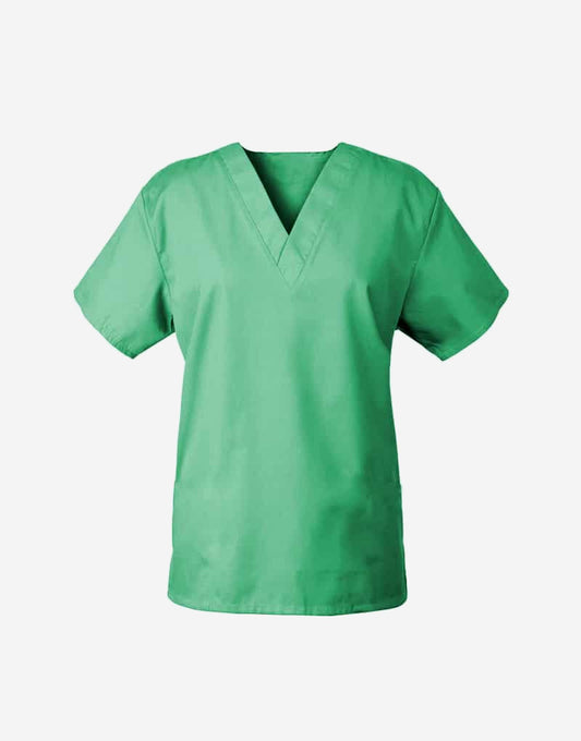 Spinach Green Half Sleeve Medical Scrubs Top